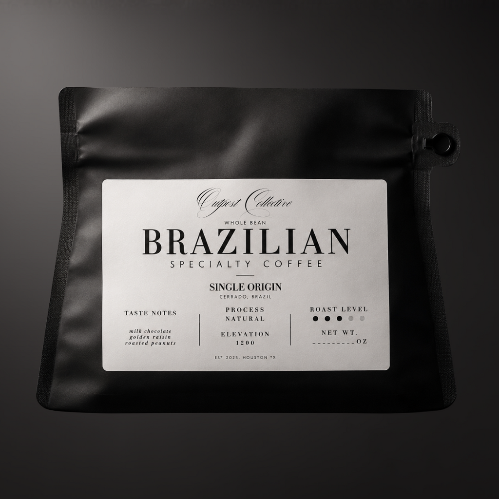 Single Origin Organic Brazilian Coffee Beans – Medium Roast – Whole Bean 8oz