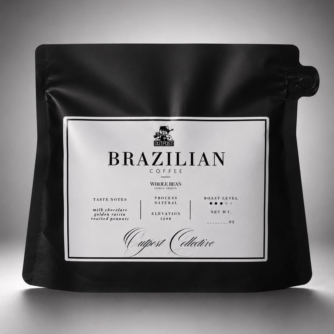 Single Origin Organic Brazilian Coffee Beans – Medium Roast – Whole Bean 8oz