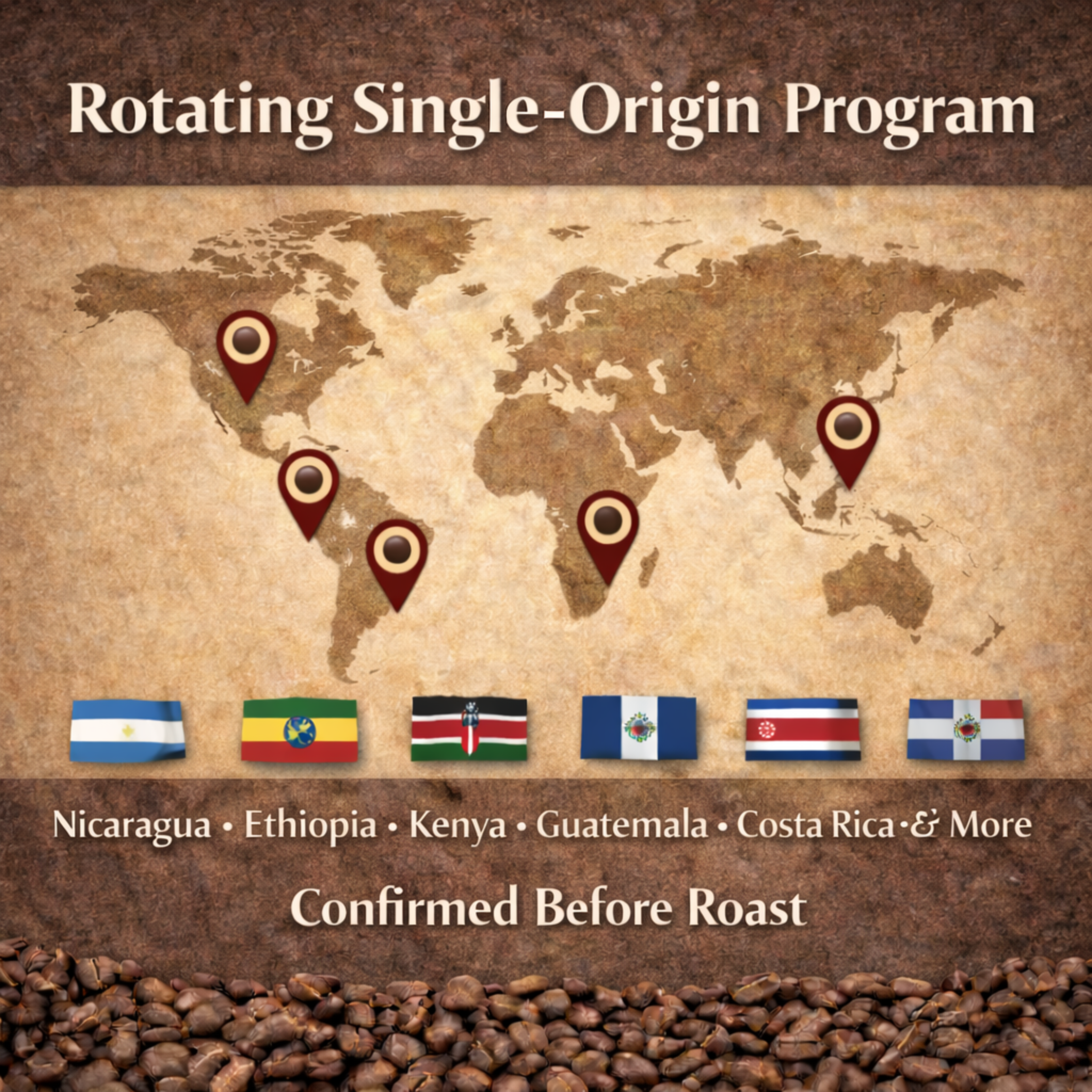 Fresh Roasted Whole-Bean Coffee — Single Origin | Wholesale